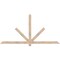 Ekena Millwork Kennewick Smooth Timber Gable Bracket, Douglas Fir, 84"W x 42"H x 1 1/2"D x 3 1/2"F, 12/12 Pitch GBW084X42X0204KEN00SDF - alternate 1
